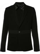 Lanvin Single Button Stripe Blazer - Black