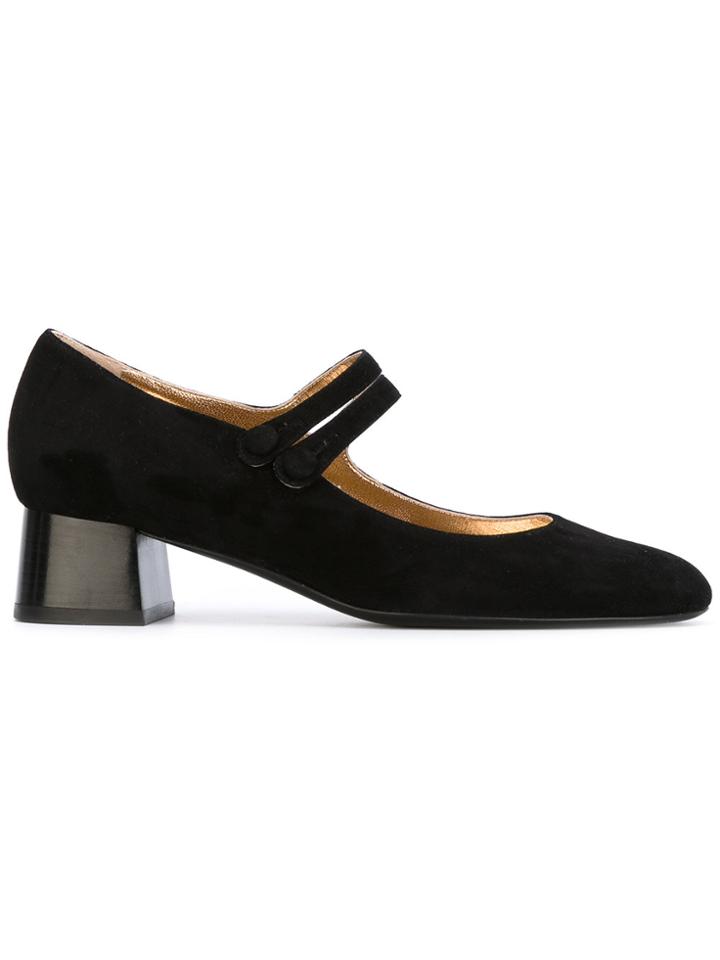 Michel Vivien Mary Jane Heeled Pumps - Black
