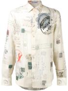 Alexander Mcqueen Letters From India Print Shirt - Nude & Neutrals