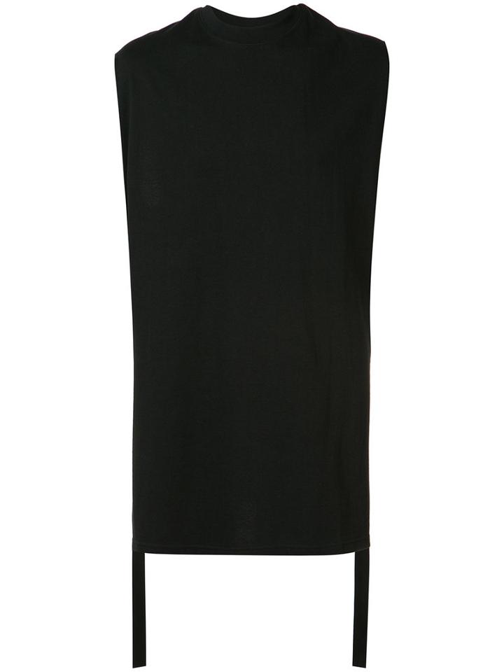 D.gnak Strap Detail Tank, Men's, Size: 52, Black, Acetate/cotton