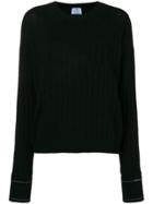 Prada Cashmere Ribbed Sweater - Black