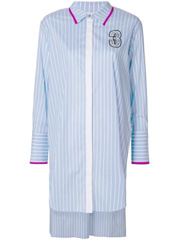 Isabelle Blanche Long Striped Shirt - Blue