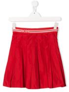 Gcds Kids Teen Pleated Skirt - Red