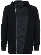 Lost & Found Rooms - Dislocated Fastening Hoodie - Men - Cotton/polyester - Xs, Black, Cotton/polyester