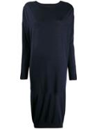 Stella Mccartney Knitted Midi Dress - Blue