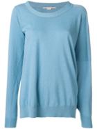 Stella Mccartney Asymmetric Loose-fit Sweater - Blue