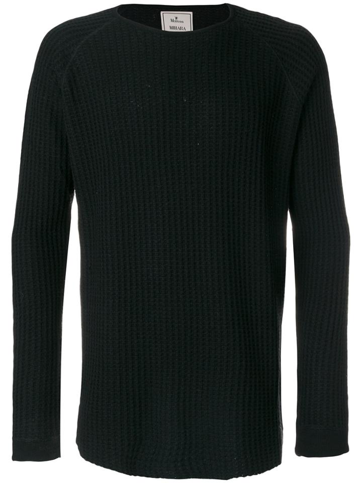 Maison Mihara Yasuhiro Ribbed Jumper - Black