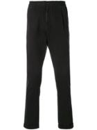 Ps By Paul Smith Elasticated Straight-leg Trousers - Black