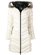 Moncler Hooded Puffer Coat - Nude & Neutrals