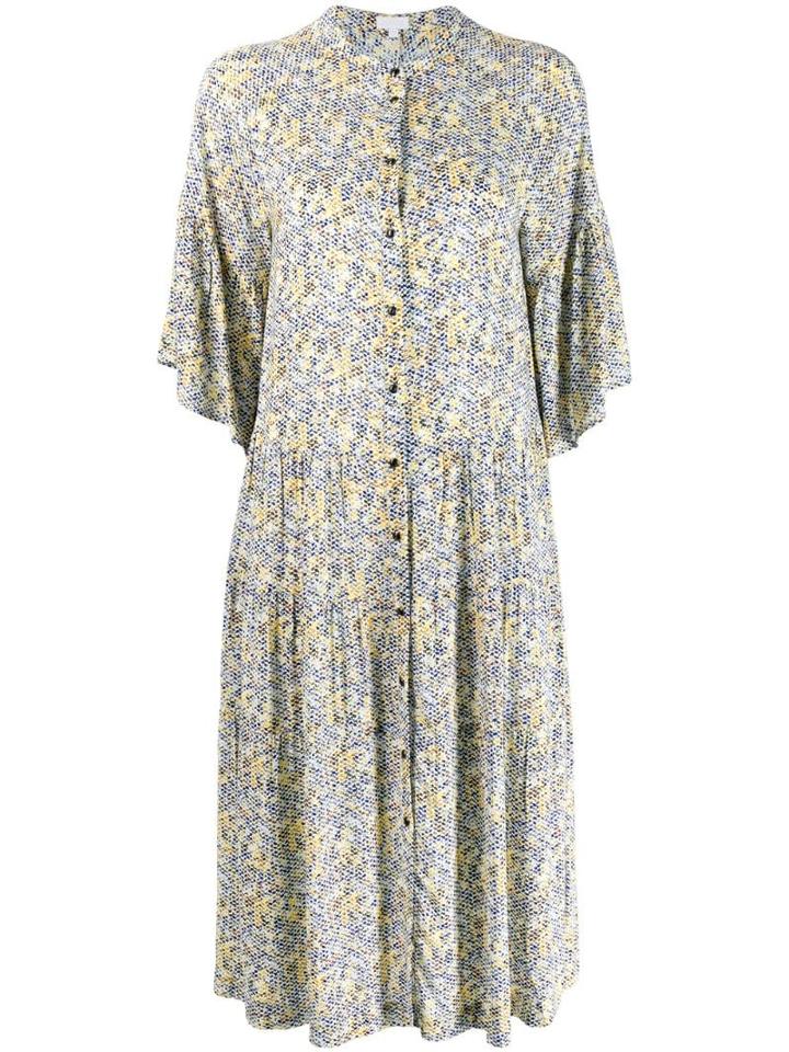 Lala Berlin Kufiya Sunrise Print Dress - White