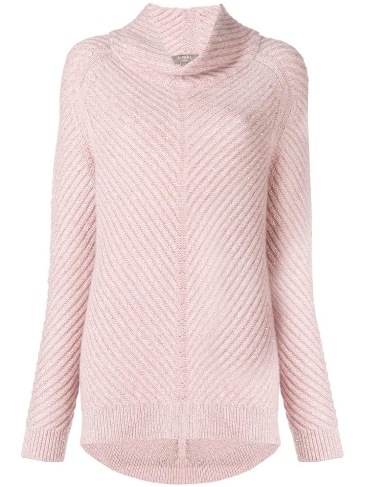 N.peal Sequin-embellished Ribbed Sweater - Pink