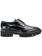 Jil Sander Ridged Sole Lace-up Shoes - Black