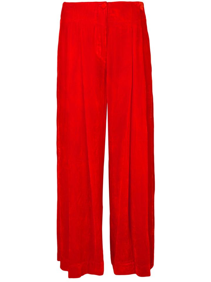 Raquel Allegra Wide Leg Cropped Pants - Yellow & Orange