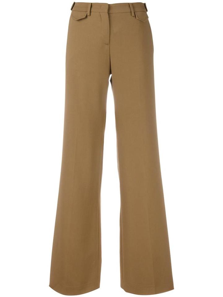 No21 Welt Pocket Palazzo Pants, Women's, Size: 38, Nude/neutrals, Viscose/spandex/elastane