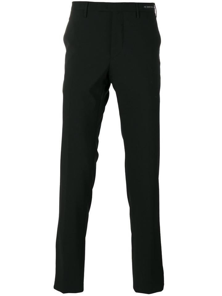 Pt01 Tailored Trousers, Men's, Size: 48, Black, Elastodiene/virgin Wool