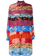 Wunderkind - Long Printed Shirt - Women - Silk - 34, Silk