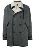 Antonio Marras Oversize Double-breasted Coat, Men's, Size: 48, Grey, Virgin Wool/polyester