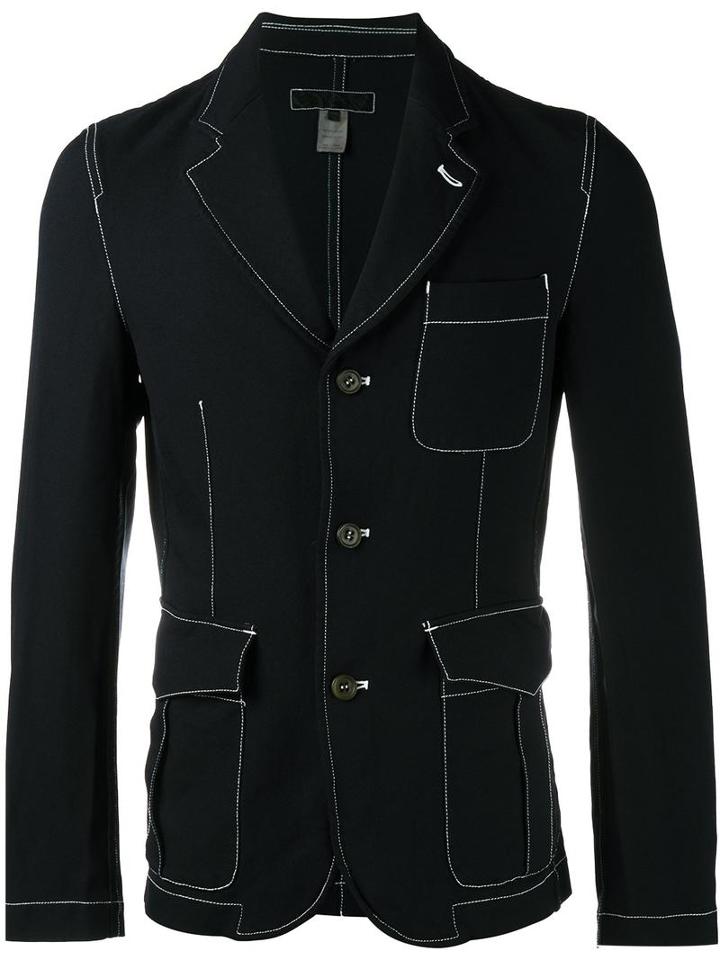 Comme Des Garçons Shirt Boy Deconstructed Blazer, Size: Medium, Blue, Polyester