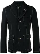 Comme Des Garçons Shirt Boy Deconstructed Blazer, Size: Medium, Blue, Polyester