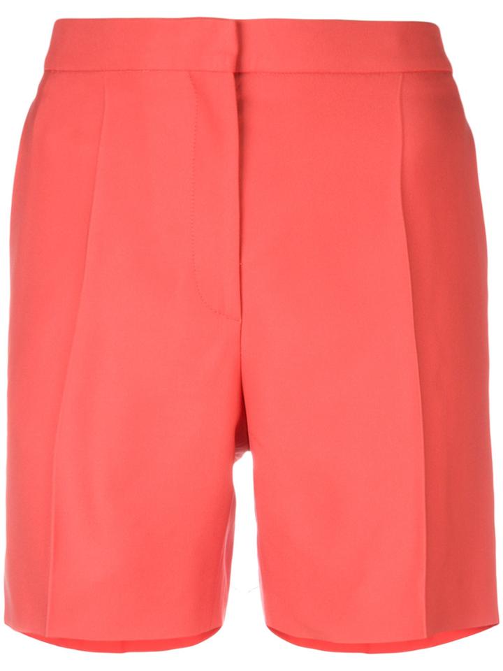 Rochas Pleated Shorts - Red