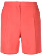 Rochas Pleated Shorts - Red