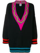 M Missoni V-neck Oversized Sweater - Black
