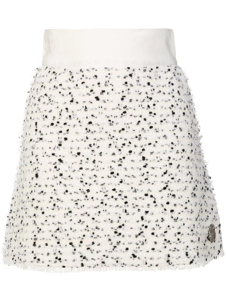 Moncler Speckled Mini Skirt - White