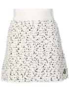 Moncler Speckled Mini Skirt - White