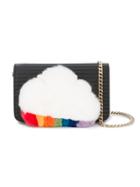 Les Petits Joueurs Ginny Shoulder With Fur Cloud Detail - Black
