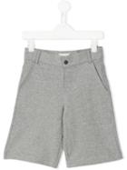 Fendi Kids Logo Print Shorts, Boy's, Size: 7 Yrs, Grey