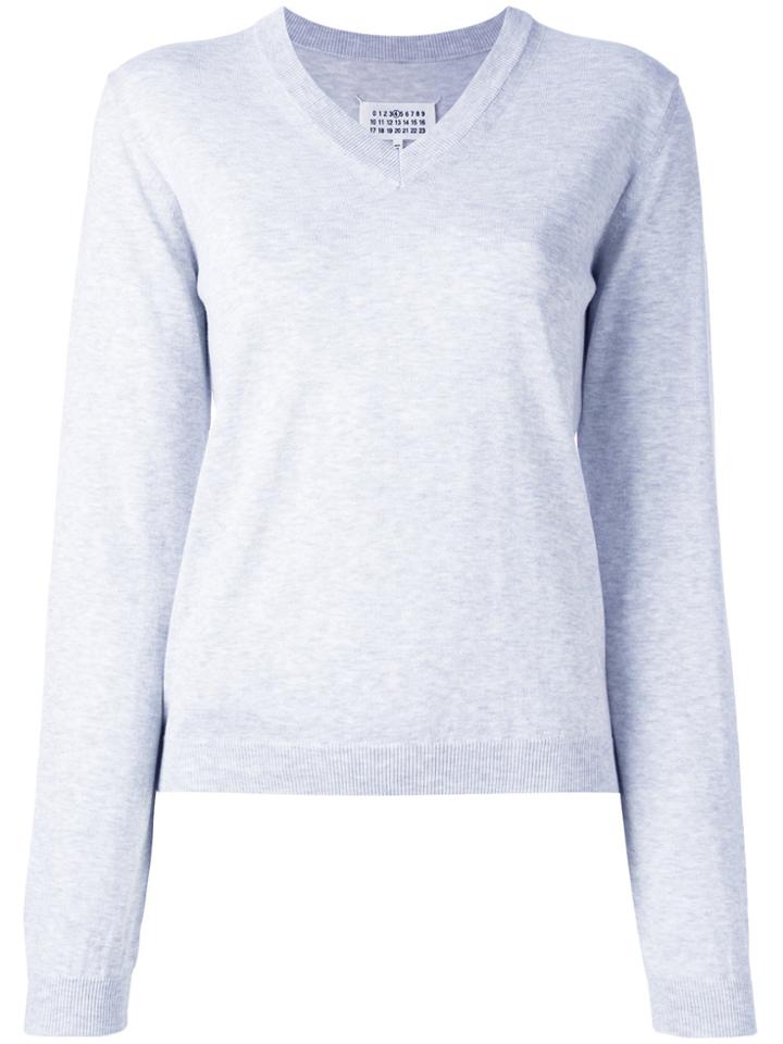 Maison Margiela Classic V-neck Jumper - Grey