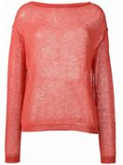 Forte Forte Loose-knit Sweater, Women's, Size: 0, Pink/purple, Polyamide/wool/alpaca