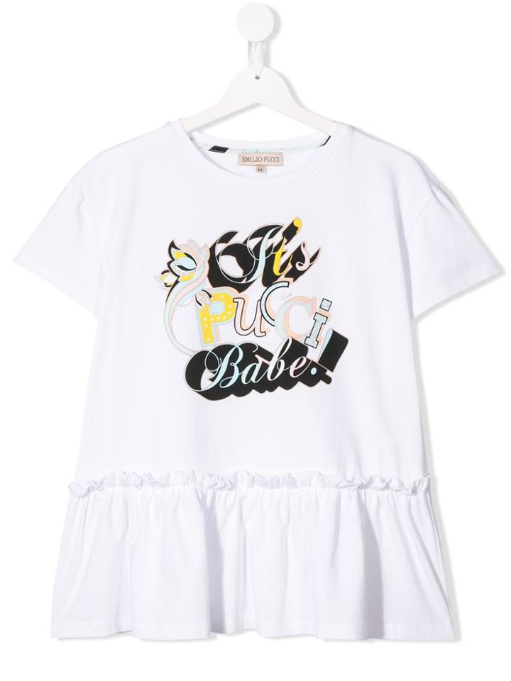 Emilio Pucci Junior Graphic T-shirt - White