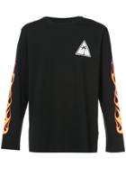 Palm Angels Palms & Flames Long-sleeve T-shirt - Black