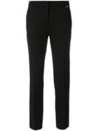 Twin-set Logo Plaque Cropped Trousers - Black