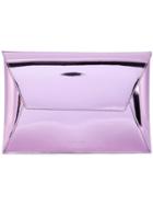 Mm6 Maison Margiela Metallic Envelope Clutch Bag - Pink & Purple