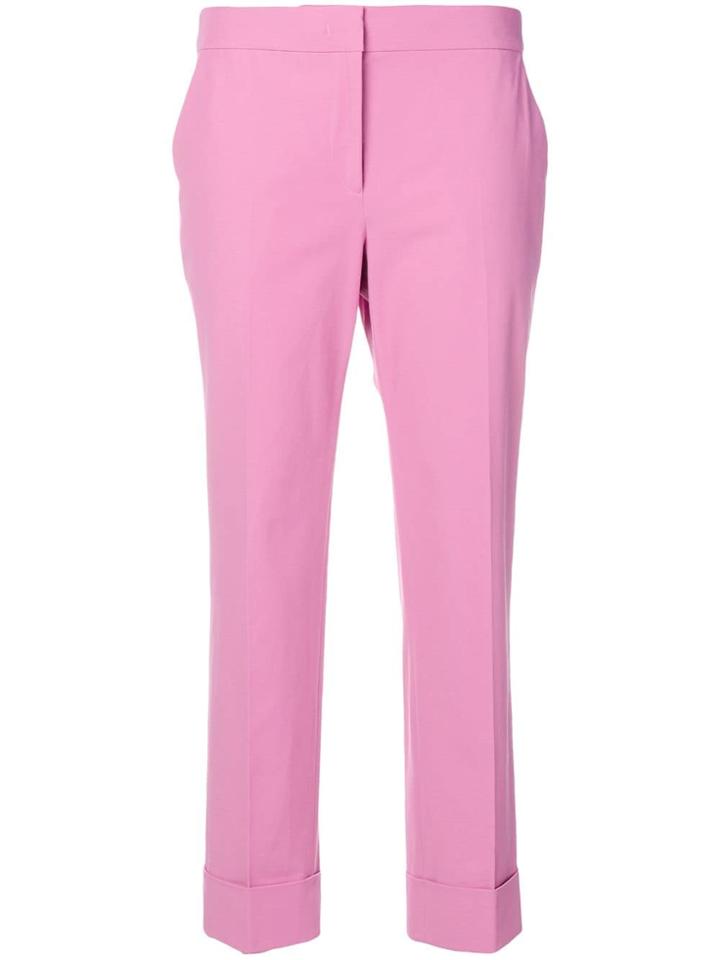 Pt01 Cropped Tailored Trousers - Pink