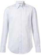 Brunello Cucinelli Striped Button-down Shirt, Men's, Size: Xl, Blue, Cotton