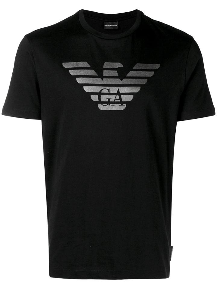 Emporio Armani Printed Logo T-shirt - Black