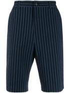 Maison Kitsuné Striped Shorts - Blue