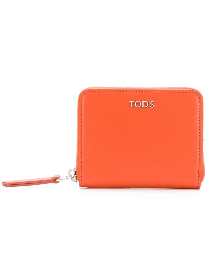Tod's Logo Plaque Wallet - Orange