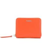 Tod's Logo Plaque Wallet - Orange