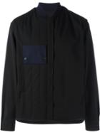 Marni Contrast Pocket Bomber, Men's, Size: 46, Black, Virgin Wool/cotton/polyester