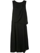 Yohji Yamamoto Deconstructed Shift Dress - Black