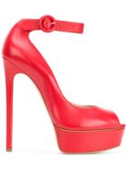 Casadei Blade Platform Sandals - Red