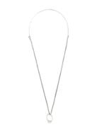 Maison Margiela Perforated Ring Necklace - Silver