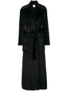 Ultràchic Long Belted Coat - Black
