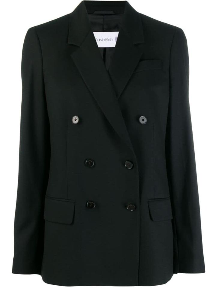 Calvin Klein Formal Double-breasted Blazer - Black