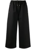 Kenzo Drawstring Cropped Trousers - Black