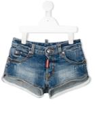 Dsquared2 Kids - Denim Shorts - Kids - Cotton/spandex/elastane - 6 Yrs, Blue